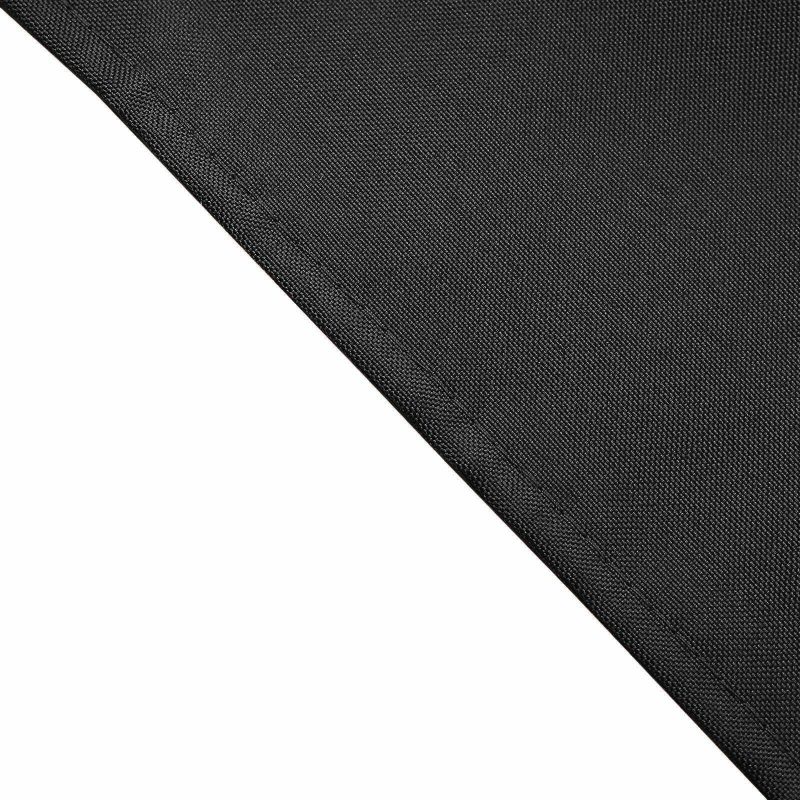 5 Pack Black Seamless Cloth Dinner Napkins, Wrinkle Resistant Linen 17″x17″  |   Polyester Cloth Napkins Black