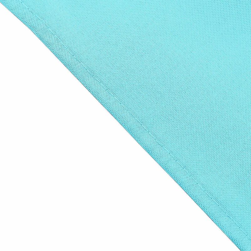 5 Pack Blue Seamless Cloth Dinner Napkins, Wrinkle Resistant Linen 17″x17″  |   Polyester Cloth Napkins Blue