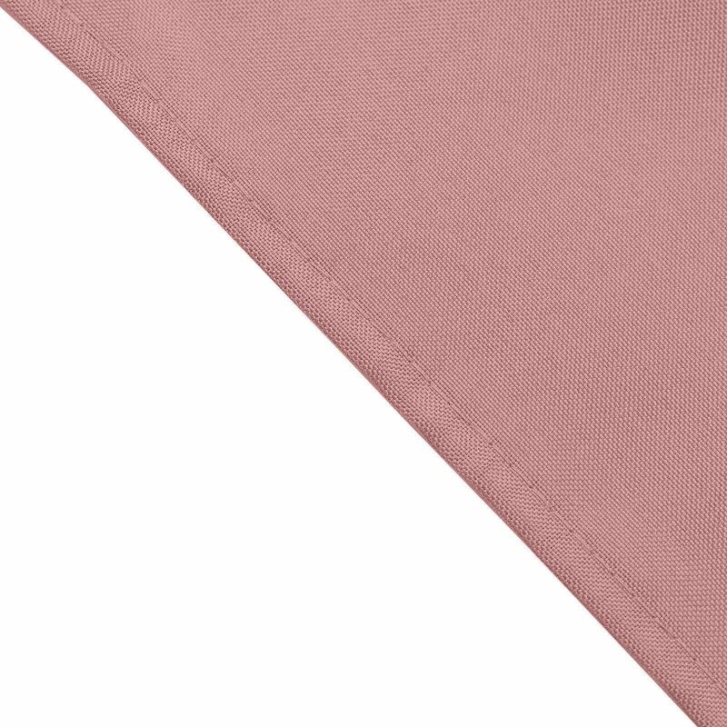 5 Pack Dusty Rose Seamless Cloth Dinner Napkins, Wrinkle Resistant Linen 17″x17″  |   Polyester Cloth Napkins Dusty rose