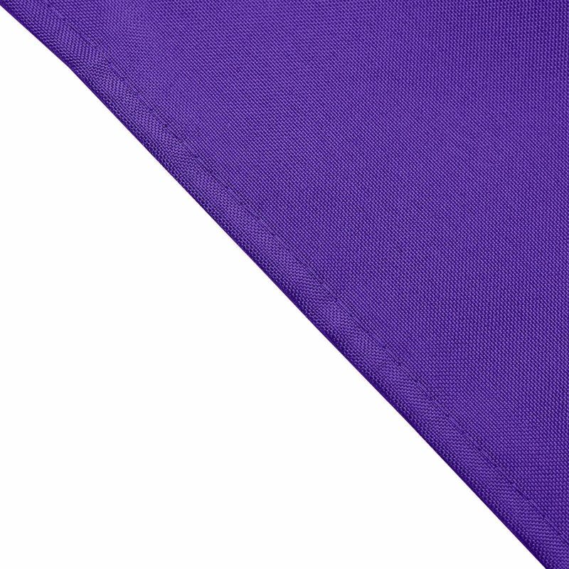 5 Pack Purple Seamless Cloth Dinner Napkins, Wrinkle Resistant Linen 17″x17″  |   Polyester Cloth Napkins Polyester