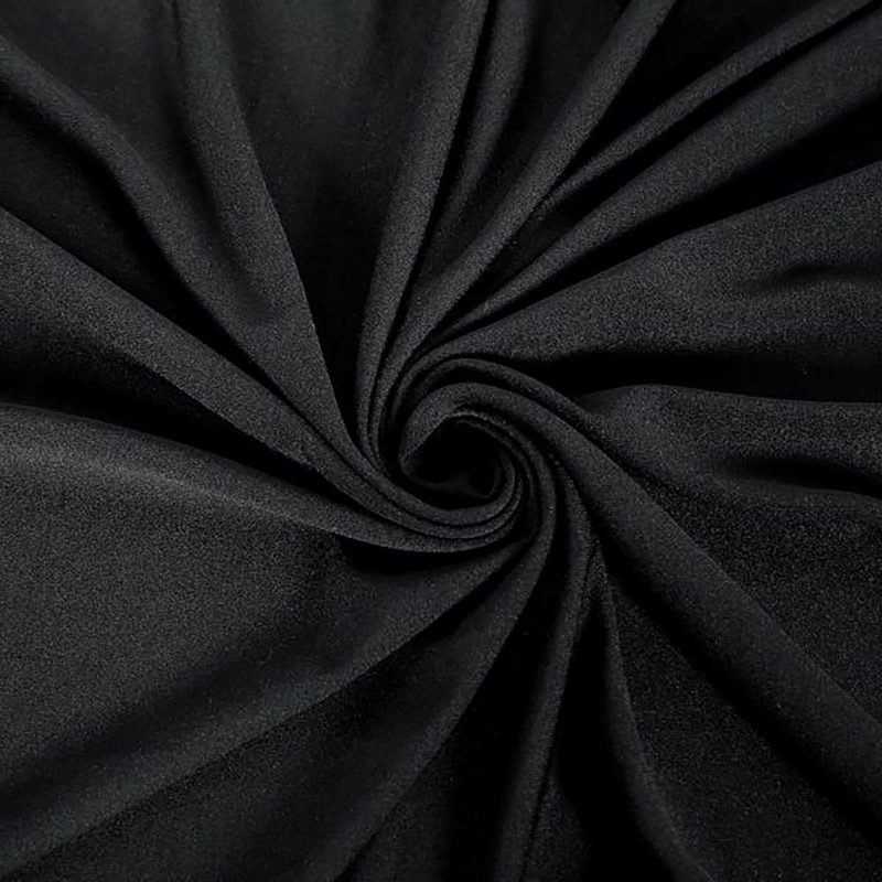 Black Highboy Spandex Cocktail Table Cover, Fitted Stretch Tablecloth for 24″-32″ Dia High Top Tables  |   Spandex & Fitted Spandex & Fitted Black