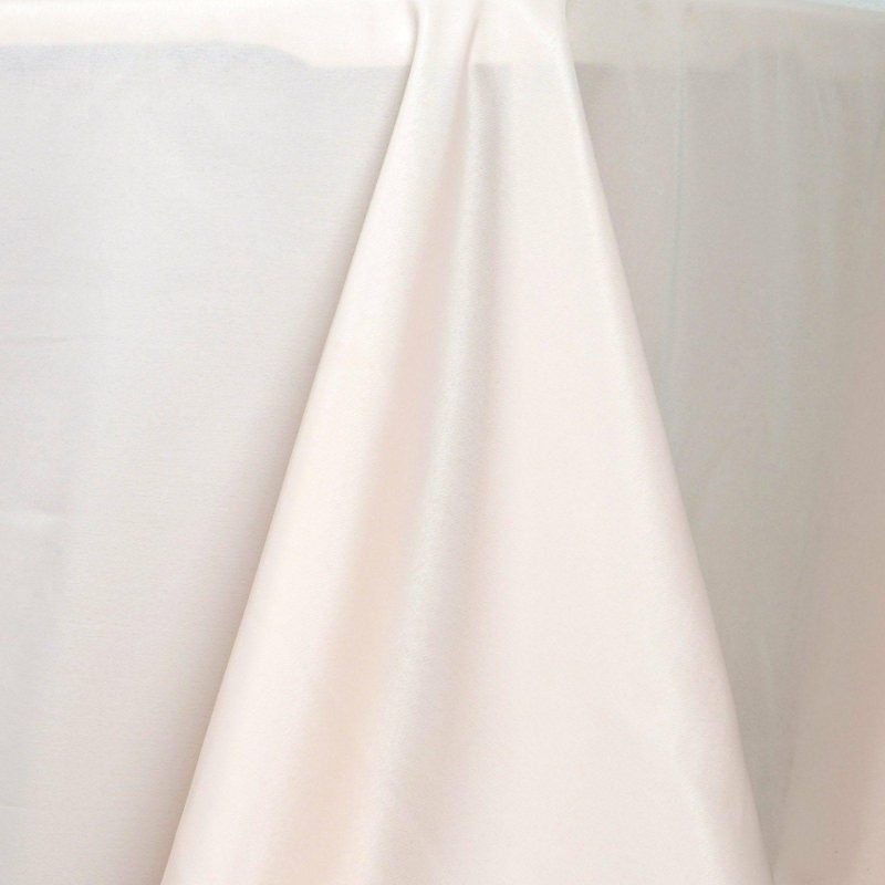 Blush Seamless Polyester Rectangle Tablecloth, Reusable Linen Tablecloth 72″x120″  |   Polyester Polyester Polyester