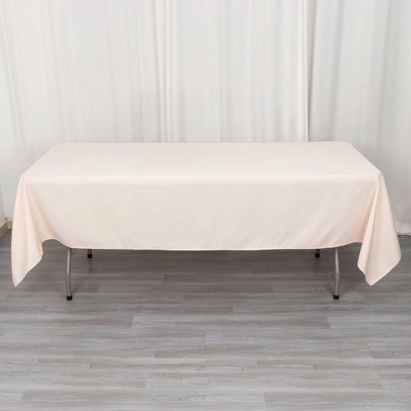 Blush Seamless Premium Polyester Rectangular Tablecloth 220GSM 60″x102″  |   Polyester Polyester Blush