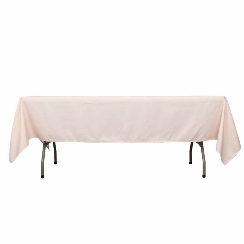 Blush Seamless Premium Polyester Rectangular Tablecloth 220GSM 60″x102″  |   Polyester Polyester Blush