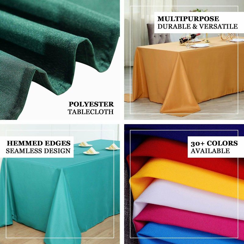 Chocolate Seamless Polyester Rectangular Tablecloth 60″x102″  |   Polyester Polyester Chocolate