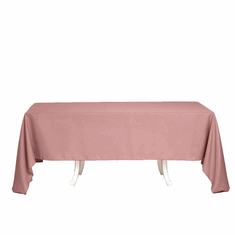 Dusty Rose Seamless Polyester Rectangular Tablecloth 60″x126″  |   Polyester Polyester Dusty rose