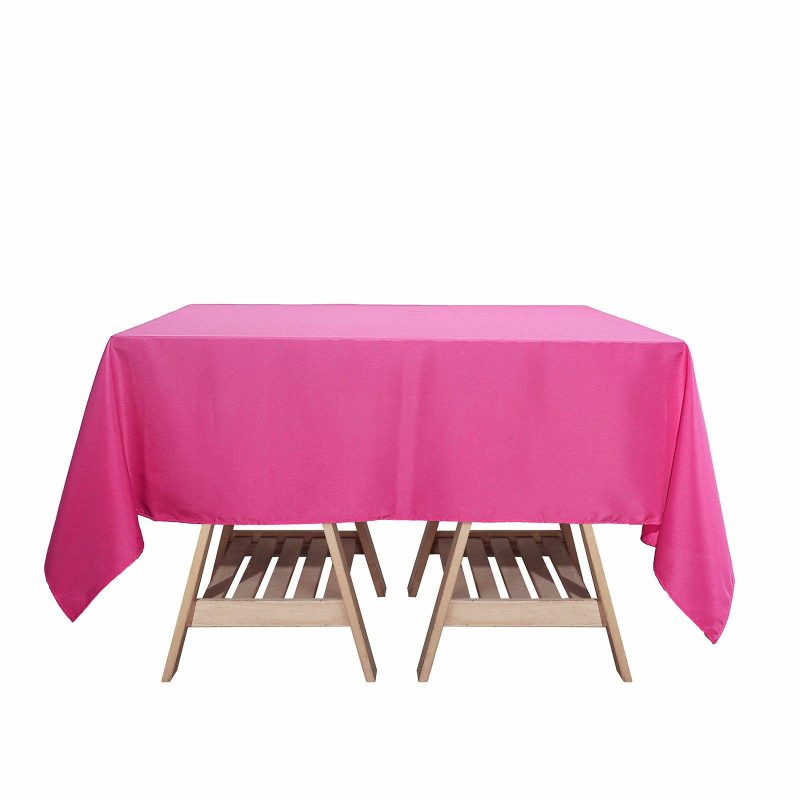 Fuchsia Polyester Square Tablecloth 70″x70″  |   Polyester Polyester Fuchsia