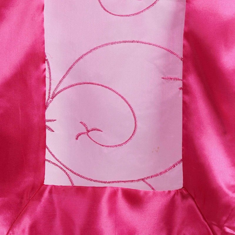 Fuchsia Satin Embroidered Sheer Organza Table Runner 14″x108″  |   Organza & Chiffon Organza & Chiffon Fuchsia