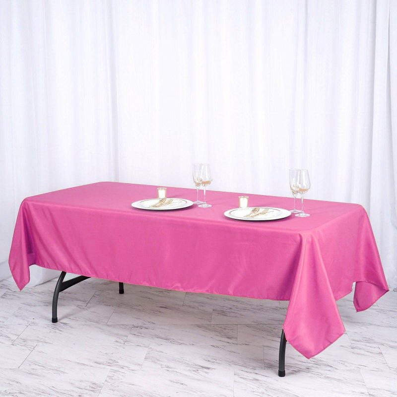 Fuchsia Seamless Polyester Rectangular Tablecloth 60″x102″  |   Polyester Polyester Fuchsia