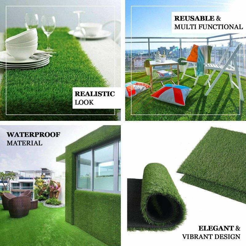 Green All Weather Artificial Grass Table Runner 9ft  |   Stylish Stylish Stylish