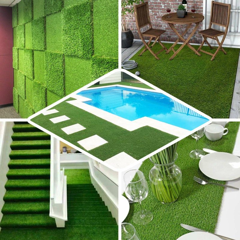 Green All Weather Artificial Grass Table Runner 9ft  |   Stylish Stylish Stylish