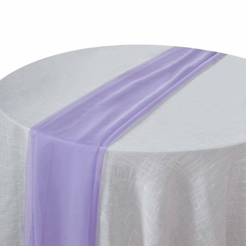 Lavender Lilac Premium Chiffon Table Runner 6ft  |   Organza & Chiffon Organza & Chiffon Lavender Lilac