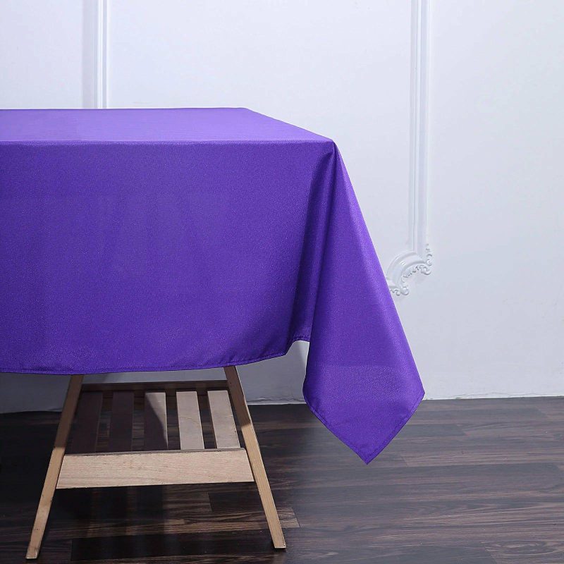 Purple Polyester Square Tablecloth 70″x70″  |   Polyester Polyester Polyester