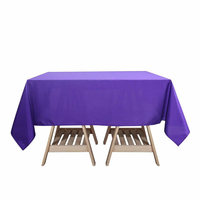 Purple Polyester Square Tablecloth 70″x70″  |   Polyester Polyester Polyester