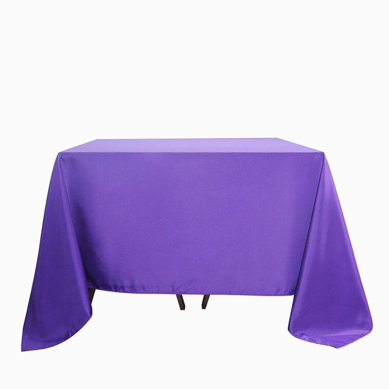 Purple Polyester Square Tablecloth 90″x90″  |   Polyester Polyester Polyester