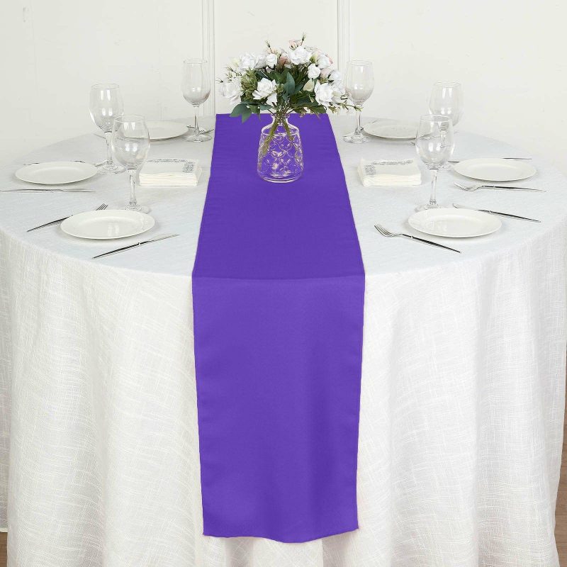 Purple Polyester Table Runner 12″x108″  |   Polyester Polyester Polyester