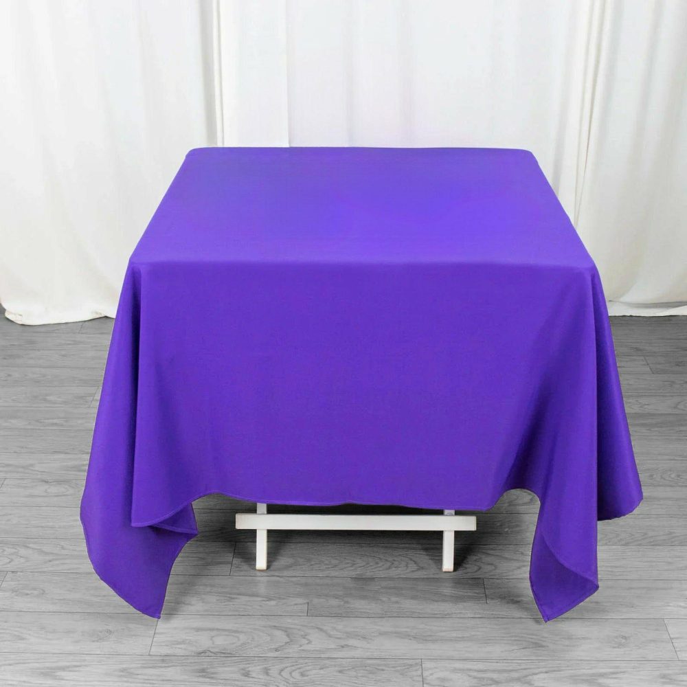 Purple Premium Seamless Polyester Square Tablecloth 220GSM 70″x70″  |   Polyester Polyester Polyester