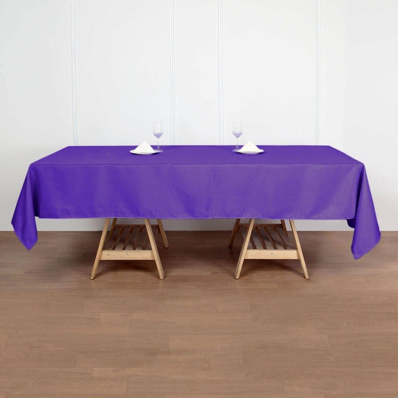 Purple Seamless Polyester Rectangular Tablecloth 60″x102″  |   Polyester Polyester Polyester