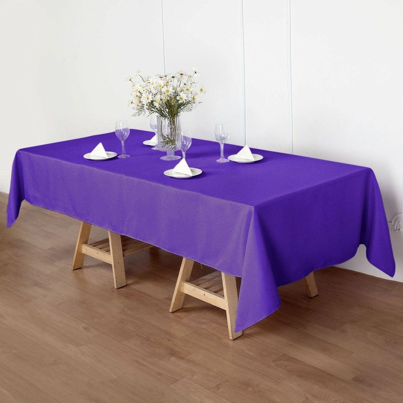 Purple Seamless Polyester Rectangular Tablecloth 60″x102″  |   Polyester Polyester Polyester