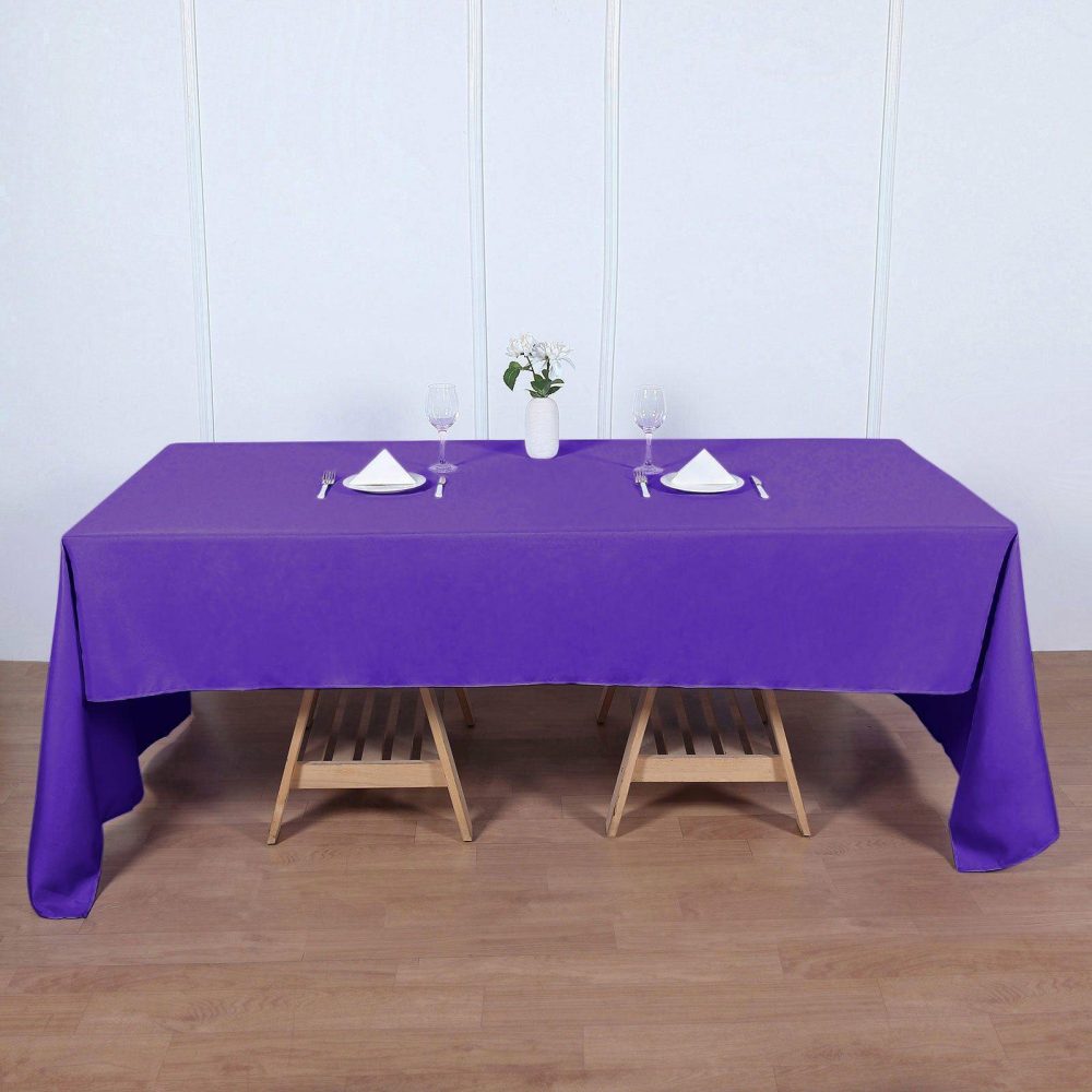 Purple Seamless Polyester Rectangular Tablecloth 60″x126″  |   Polyester Polyester Polyester