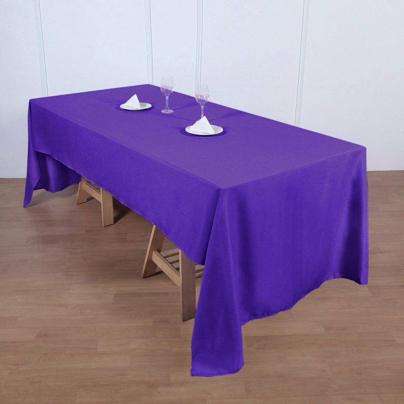 Purple Seamless Polyester Rectangular Tablecloth 60″x126″  |   Polyester Polyester Polyester