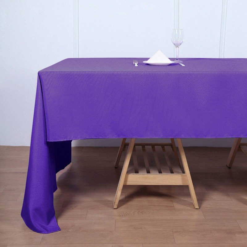 Purple Seamless Polyester Rectangular Tablecloth 60″x126″  |   Polyester Polyester Polyester