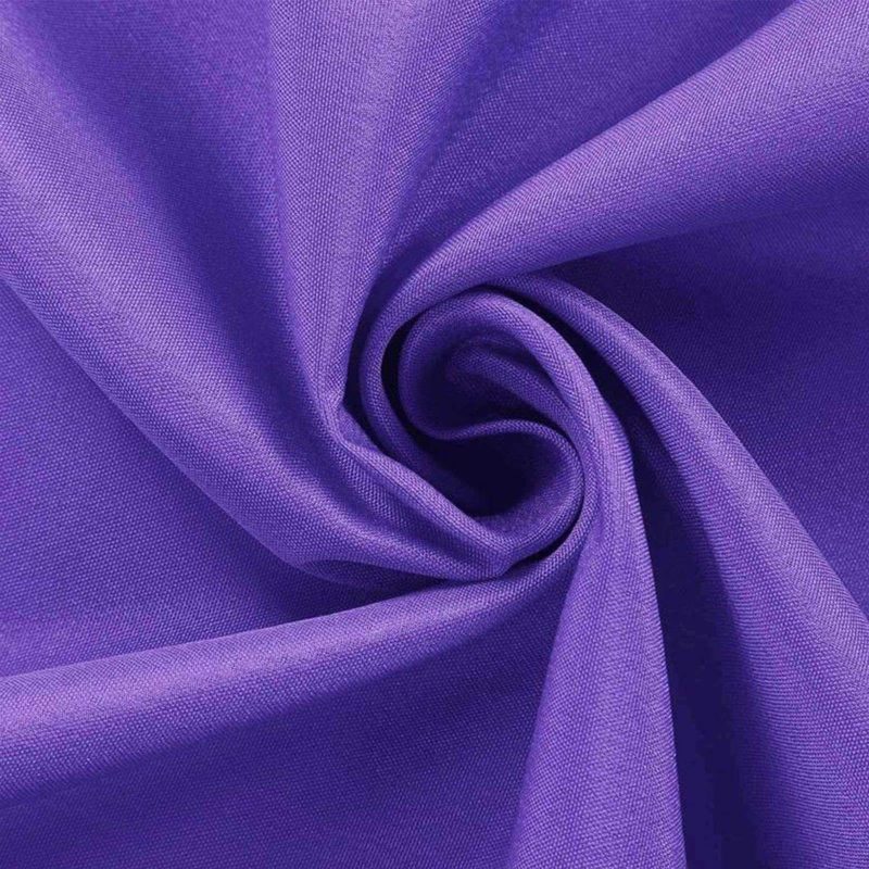 Purple Seamless Polyester Round Tablecloth 132″ for 6 Foot Table With Floor-Length Drop  |   Polyester Polyester Polyester