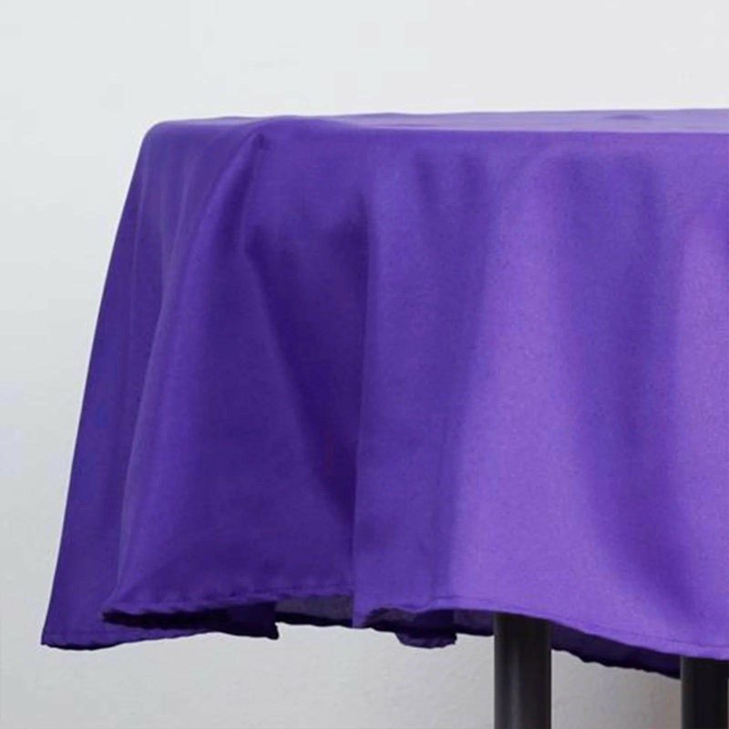 Purple Seamless Polyester Round Tablecloth 90″  |   Polyester Polyester Polyester