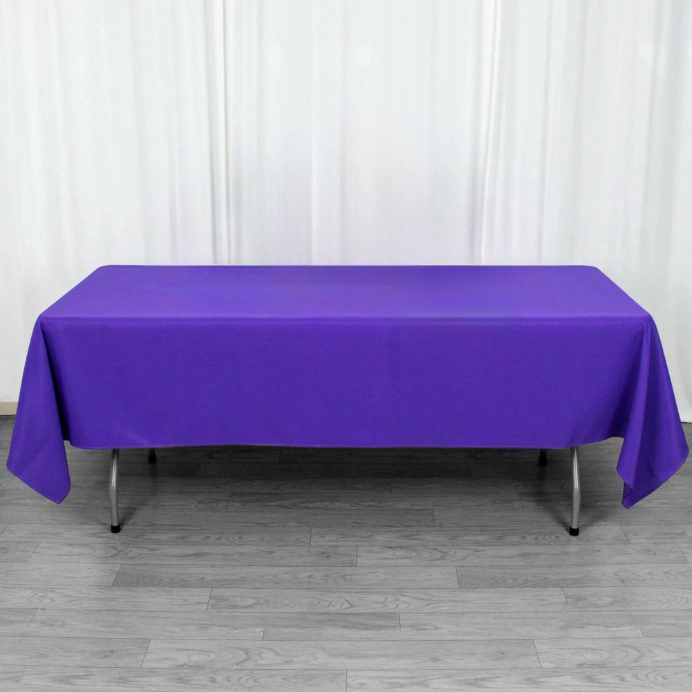 Purple Seamless Premium Polyester Rectangular Tablecloth 220GSM 60″x102″  |   Polyester Polyester Polyester