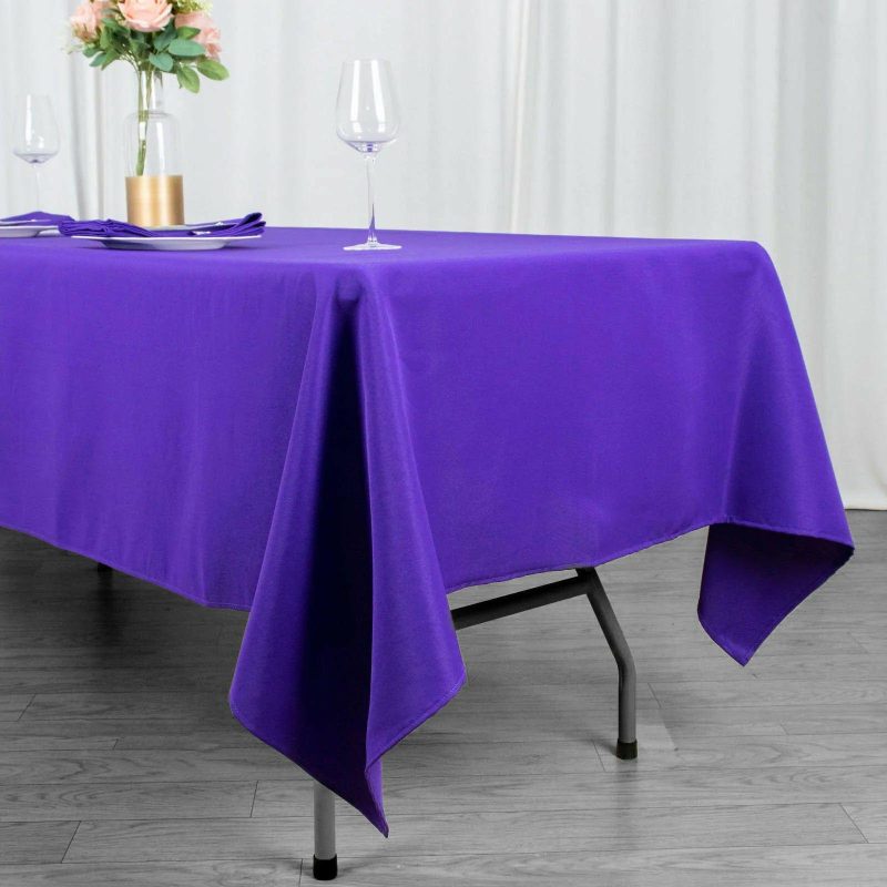 Purple Seamless Premium Polyester Rectangular Tablecloth 220GSM 60″x102″  |   Polyester Polyester Polyester