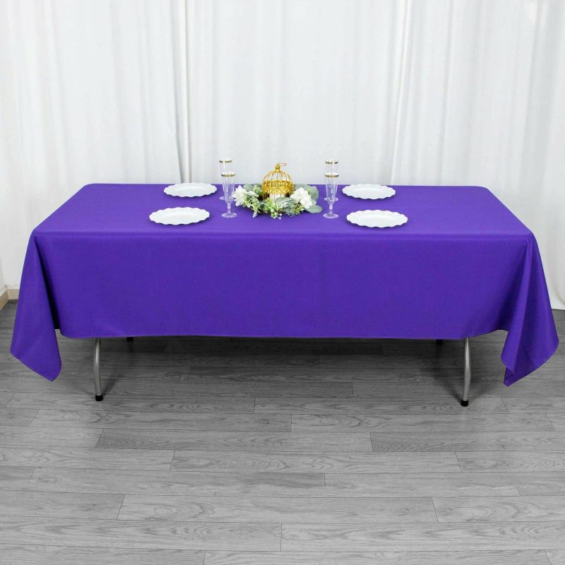 Purple Seamless Premium Polyester Rectangular Tablecloth 220GSM 60″x102″  |   Polyester Polyester Polyester