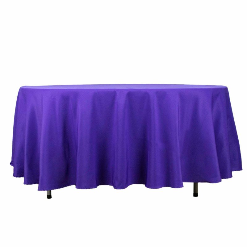 Purple Seamless Premium Polyester Round Tablecloth 220GSM 108″  |   Polyester Polyester Polyester