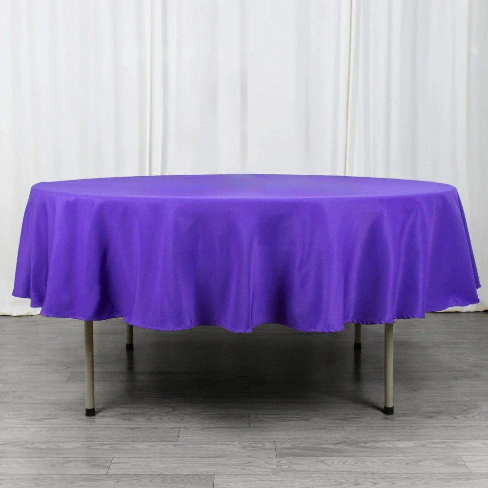 Purple Seamless Premium Polyester Round Tablecloth 220GSM 90″  |   Polyester Polyester Polyester