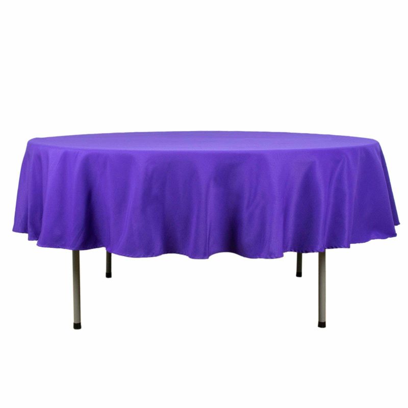 Purple Seamless Premium Polyester Round Tablecloth 220GSM 90″  |   Polyester Polyester Polyester