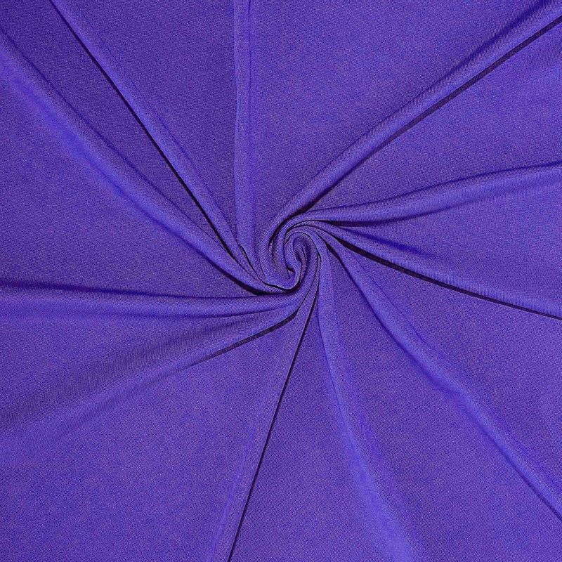 Purple Stretch Spandex Rectangle Tablecloth 6ft Wrinkle Free Fitted Table Cover for 72″x30″ Tables  |   Spandex & Fitted Spandex & Fitted Purple