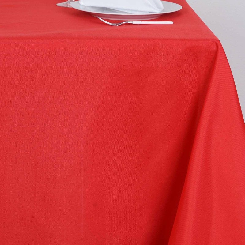 Red Polyester Square Tablecloth 70″x70″  |   Polyester Polyester Polyester