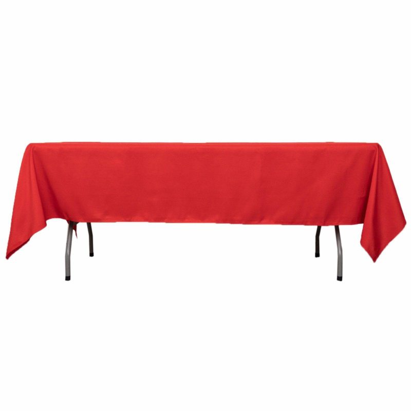 Red Seamless Premium Polyester Rectangular Tablecloth 220GSM 60″x102″  |   Polyester Polyester Polyester