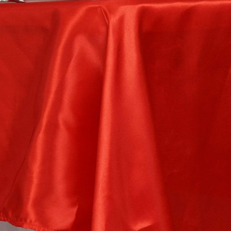 Red Seamless Satin Rectangular Tablecloth 60″x126″  |   Satin Satin Red