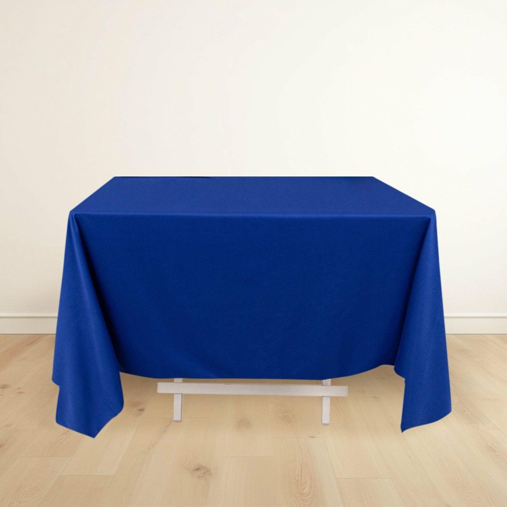 Royal Blue Premium Scuba Square Tablecloth, Wrinkle Free Polyester Seamless Tablecloth 70″  |   Polyester Polyester Polyester