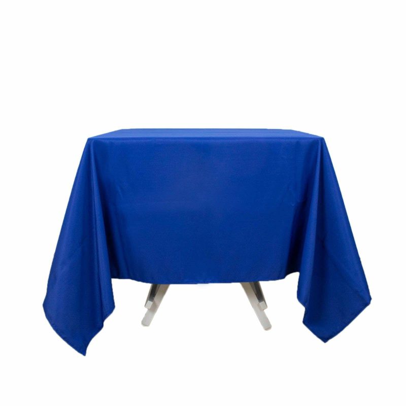 Royal Blue Premium Seamless Polyester Square Tablecloth 220GSM 70″x70″  |   Polyester Polyester Polyester