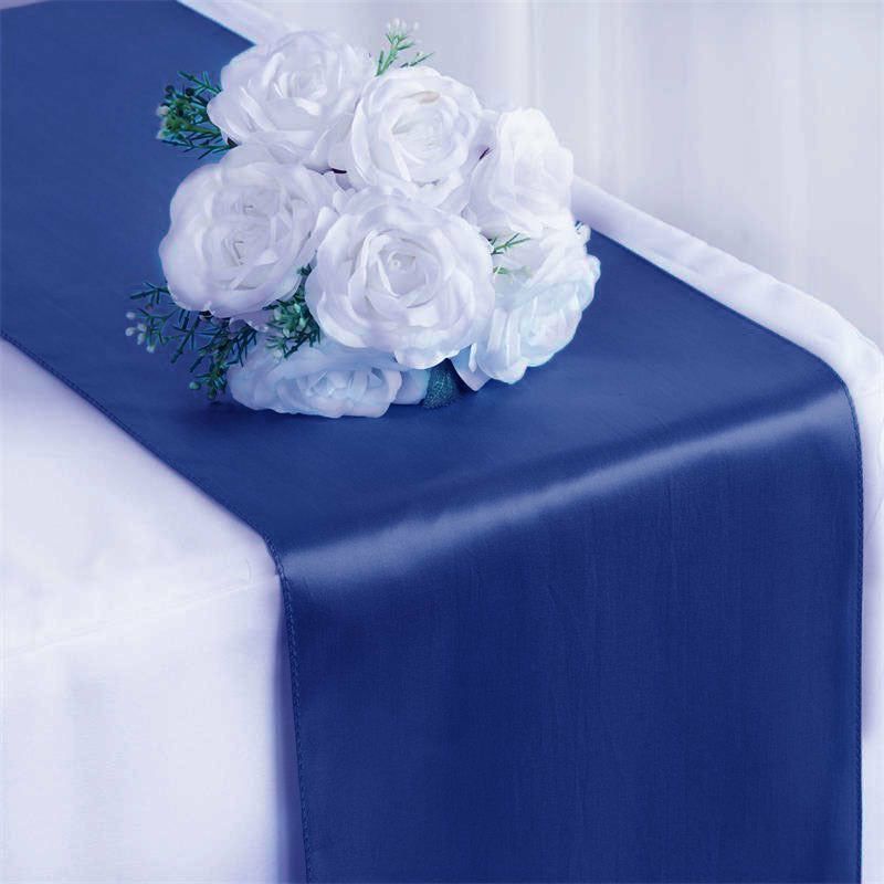 Royal Blue Satin Table Runner 12″x108″  |   Satin & Taffeta Satin & Taffeta Royal blue