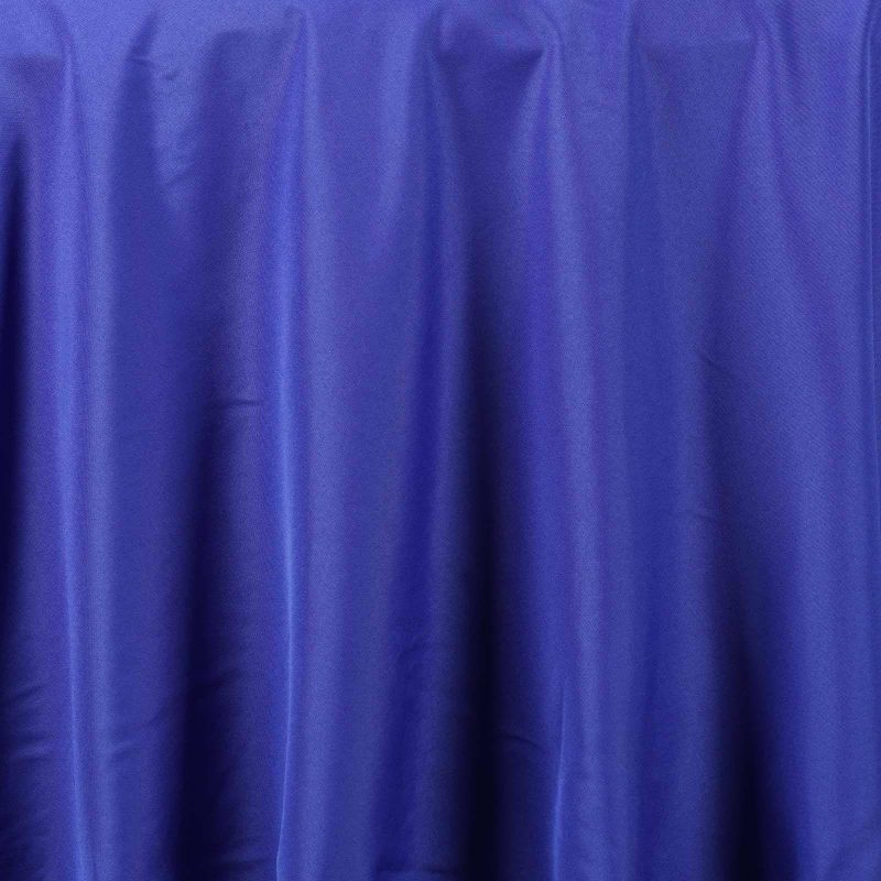 Royal Blue Seamless Polyester Round Tablecloth 108″  |   Polyester Polyester Polyester