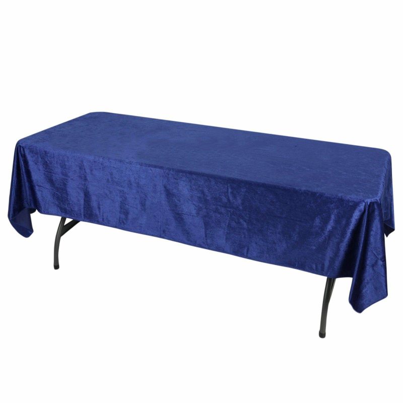 Royal Blue Seamless Premium Velvet Rectangle Tablecloth, Reusable Linen 60″x102″  |   Velvet & Flocking Tablecloths Royal blue