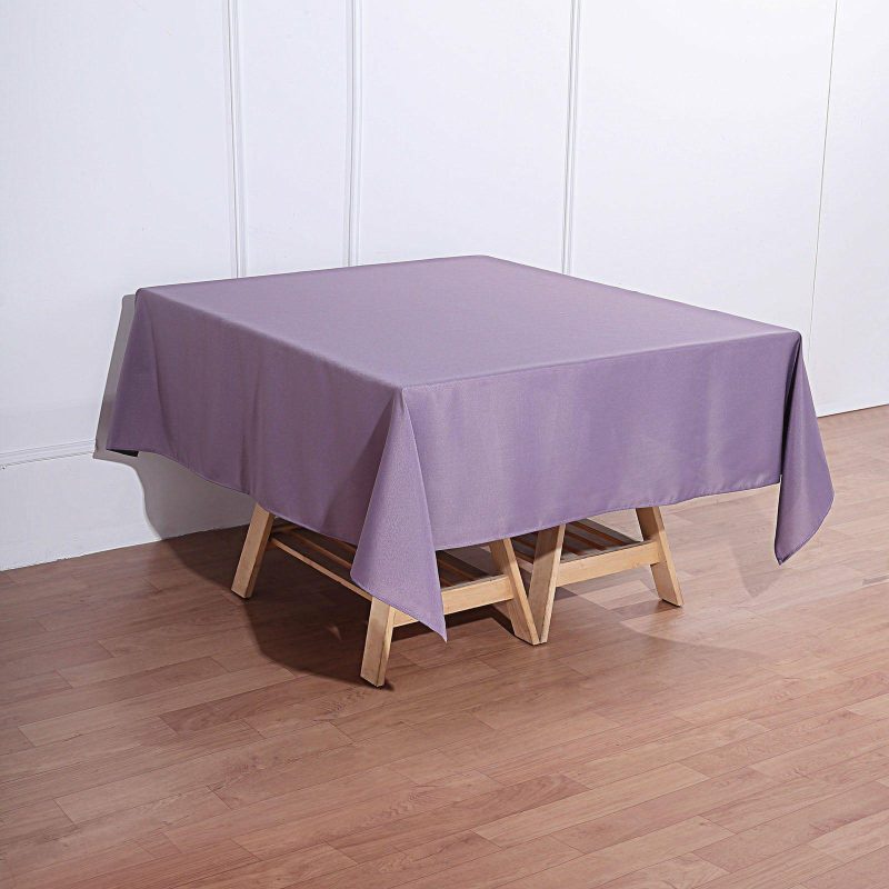 Violet Amethyst Polyester Square Tablecloth 70″x70″  |   Polyester Polyester Amethyst