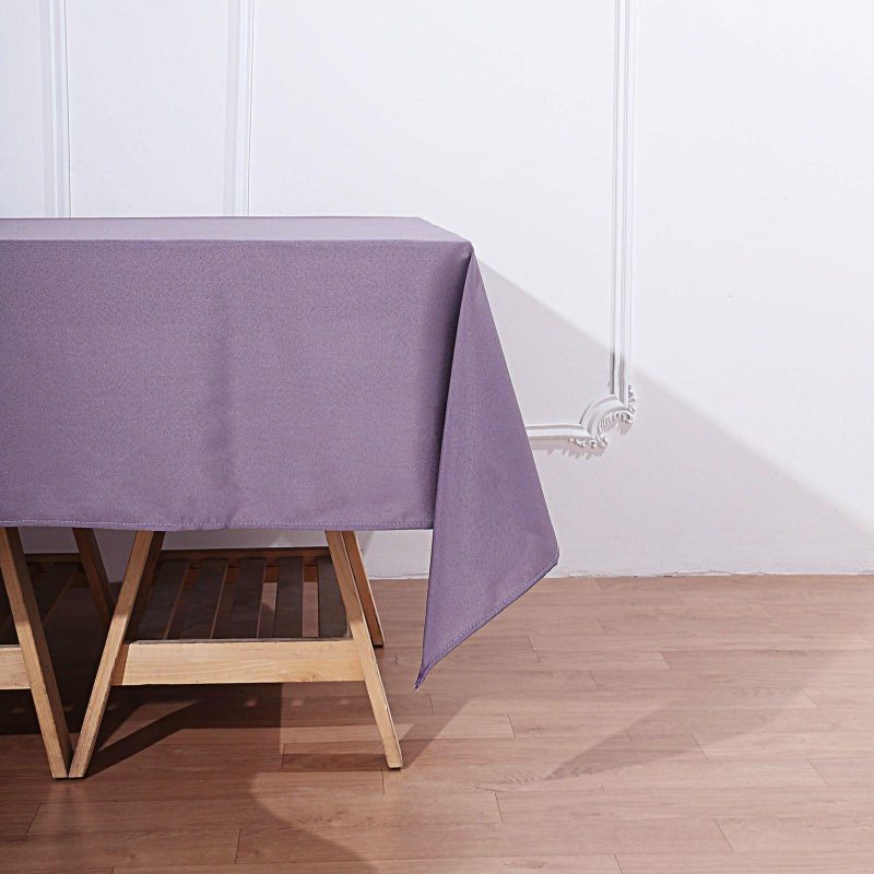 Violet Amethyst Polyester Square Tablecloth 70″x70″  |   Polyester Polyester Amethyst