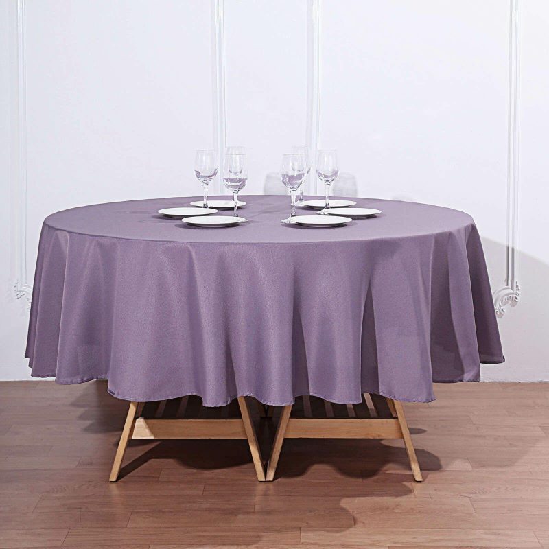 Violet Amethyst Seamless Polyester Round Tablecloth 90″  |   Polyester Polyester Amethyst