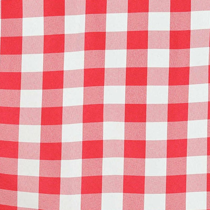 White/Red Seamless Buffalo Plaid Rectangle Tablecloth, Checkered Polyester Linen Tablecloth 60″x102″  |   Polyester Polyester Polyester