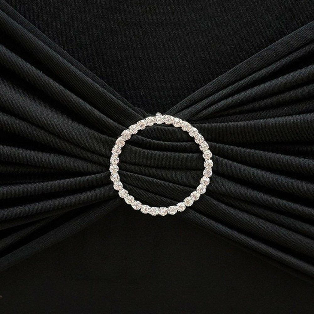 Silver Rhinestone Circle Metal Chair Sash Band Buckle, Diamond Chair Wrap Bow Pin Brooch 2″  |   Sash Buckles & Clip Pins Chair Sashes Sash Buckles & Clip Pins